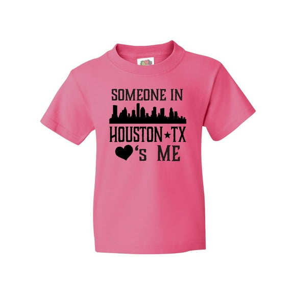Inktastic Houston Texas Someone Loves Me Skyline Youth T-Shirt