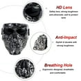 thumbnail image 2 of Motorcycle Goggles Skull Face Cover Shield Windproof Glasses MTB BMX Dirt Bike Riding Eye Protection Eyewear, 2 of 5