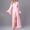 Pink, variant on Naittoop Sexy Long Robes for Women Fuzzy Trim Decor Long Sleeve Sleep Robes Sheer Lingerie Tie Waist Nightgowns