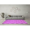 thumbnail image 3 of Ahgly Company Indoor Rectangle Checkered Purple Modern Area Rugs, 8' x 12', 3 of 4