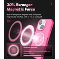thumbnail image 4 of for iPhone 15 Magsafe Case, 6.6ft Drop Protection, Full Body Screen Camera Protective Phone Case, Hot Pink, 4 of 12