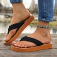 thumbnail image 2 of jiaxiM Flip Flops for Women Beach Thong Sandals for Women Wide Lightweight Women Slippers Non- Tpr Sole Orthofeet Shoes for Women for Beach,travel,water or Poolside, 2 of 9
