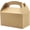 Brown Treat Box, variant on 12-Pack Black Gable Treat Boxes, Goodies Favor Box for Kids Birthday, Candy Boxes Party Favors, Weddings Events, Baby Shower, 6.25" x 3.5" x 3.5" Inch