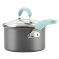 thumbnail image 3 of Rachael Ray Create Delicious Hard Anodized Aluminum Nonstick Cookware Set, 11 Piece, Light Blue Handles, 3 of 9