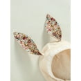 thumbnail image 6 of Toddler Baby Girl Easter Bunny Outfit Sleeveless Floral Ear and Tail Dress/Romper with Hat Cute Sister Match Clothes, 6 of 10