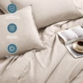 thumbnail image 4 of Bare Home 7-Piece Heathered Bed in a Bag, King, Heather Pebble, 4 of 10