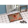 thumbnail image 2 of Thanksgiving Turkey Fleur de lis Door Mat Doormat, 2 of 2
