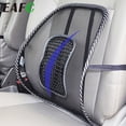 thumbnail image 2 of Cojín de malla ventilado para respaldo lumbar de silla de oficina y asiento de automóvil, cojín de malla negra para el conductor del automóvil, 2 of 5