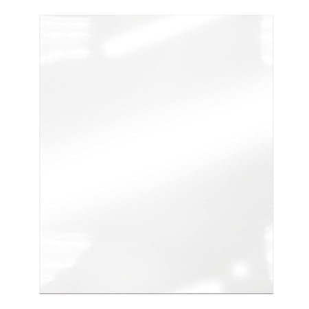 White Gloss/Gloss Rigid Vinyl Sheet - .030 inches (30mil) Thickness x 26 inches Wide x 52 inches Long for DIY, Display, Projects, Prints and Crafts, Pack of 4