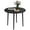 Distressed Black, variant on HOMCOM 35" Folding Dining Table with Solid Wood Legs, Distressed Light Grey