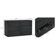 thumbnail image 3 of Evelyn Modern 60" Dresser in Charcoal Gray (6-Drawer), 3 of 7