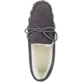 thumbnail image 6 of SNUGRUGS Men's Soft Sole Suede Sheepskin Moccasin Slippers - Grey - US 14, 6 of 7