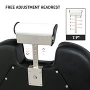 OmySalon Classic Barber Chair Reclining Hair Salon Stylist Chair All Purpose, Heavy Duty Hydraulic Pump, Adjustable Headrest, Tattoo Barbershop Beauty Spa Equipment