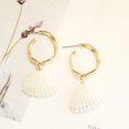 thumbnail image 2 of GHSOHS Hoop Earrings for Women Summer Bohemia Seashell Earring Pearl Stud Earrings Beach Ocean Earrings Accessories Gold Earrings Party Jewelry Gift Ear Fashion Earings Ear Ring, 2 of 5