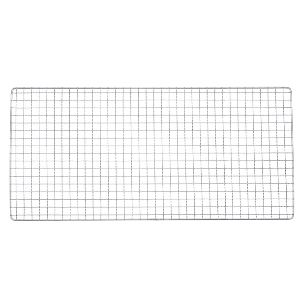 Uxcell 2Paquetes Red de Parrilla BBQ Cuadrada 23.6"x11.6" Malla de Acero Inoxidable para Hornear y Asar con Carbón