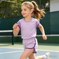 thumbnail image 4 of Gubotare Baby Girl Clothes Summer Toddler Girl Outfits Tops Sleeveless Tank Tops Shorts Summer Clothes Set 6 9 12 18 24 Months 2T 3T 4T 5T (Purple,7-8 Years), 4 of 5