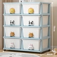 thumbnail image 3 of Drawer Storage Rack - 8 drawers - 4 layer, Flexible Mobility With Wheels,Wardrobe Storage Organization, Books, Toys, Miscellaneous Storage Rack Suitable For Study, Bedroom, Living Room, Dormitory, 3 of 6