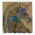 thumbnail image 3 of Ambesonne Unicorn Shower Curtain, Mandala Pastel, 69"Wx70"L, Multicolor, 3 of 5