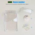 thumbnail image 5 of Housse de Protection pour Sonnette Extérieure, Transparente, Étanche, Sans Fil, Montage Mural - 11 x 6 x 5 cm, 5 of 5