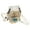 White, variant on Clear Compact Sling Cross Body Bag with Chain for Women and Men Lightweight PVC Phone Purses Small Shoulder Bag