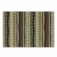 thumbnail image 1 of Tribal Cutting Board, Striped Pattern with Vertical Wavy Stripes and Geometric Abstract Ornaments, Decorative Tempered Glass Cutting and Serving Board, Small Size, Multicolor, by Ambesonne, 1 of 1