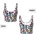 thumbnail image 5 of Lsque Panda And Glasses Printed Women'S Sports Bra, Compression, Moisture Wicking, High-Impact Sports Bra For Women,Supportive sports bra-Large, 5 of 9