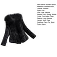 thumbnail image 7 of BAETEUY Winter Women Jacket - Thick Faux Fur Heat Retention Solid Color Long Sleeves Coat, 7 of 7