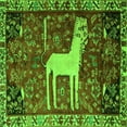 thumbnail image 1 of Ahgly Company Indoor Square Animal Green Traditional Area Rugs, 6' Square, 1 of 1