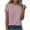 Pink, variant on JUMESGU Shirts for Women Womens T-Shirts - Short Sleeve Spring Summer Tops Crew Neck Trendy Casual Work Soft Basic Tees for Ladies 2026(Dark Green,L)