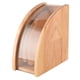 thumbnail image 1 of Caja de almacenamiento de papel de café de madera ma de abanico Soporte de filtro de café de goteo manual, 1 of 10