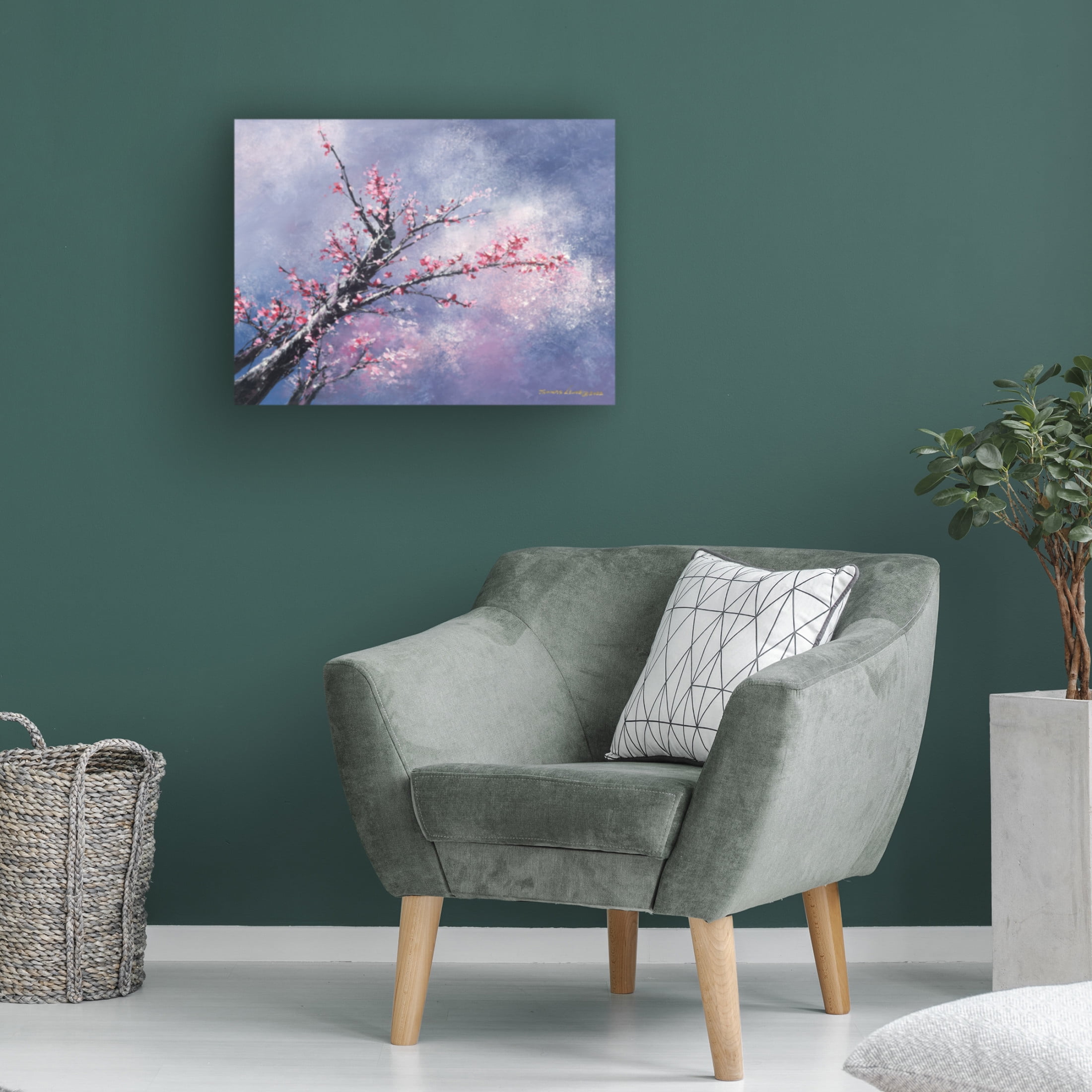 Canvas Wall Art - Thomas Leung 'Blossom Season' Wall Art for Living Room, Bedroom, or Office Décor by Trademark Fine Art - 32 x 24 Inches