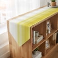 thumbnail image 4 of Yellow White Ombre Table Runner Linen Burlap Table Runner 70 Inches Long Farmhouse Funny Gradient Striped Dresser Scarves for Kitchen Island Coffee Dining Party Wedding Banquet Holiday Decor 13"x70", 4 of 8