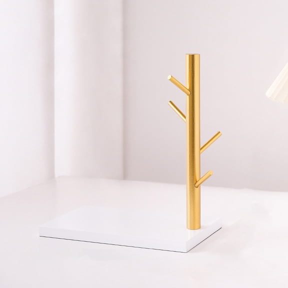 CSCHome 11X5X9in Jewelry Wooden Tree Fork Display Stand, Various Styles to Choose,Storage Ornaments