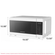 Frigidaire 0.9 Cu. ft. Countertop Microwave Oven, 900 Watt Microwave with 10 Power Levels, White