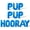 Blue, variant on Letter Balloons - PUP PUP HOORAY 16" Inch Alphabet Letters Foil Mylar Balloon Dog Birthday Party Banner (Red)
