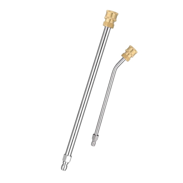 2 Pieces High Pressure Washer Extension Wands Washer Extended Rod Cleaning Tools