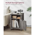 thumbnail image 4 of Mesita de noche VASAGLE LIRY Colección Farmhouse Misty Grey x2, 4 of 8