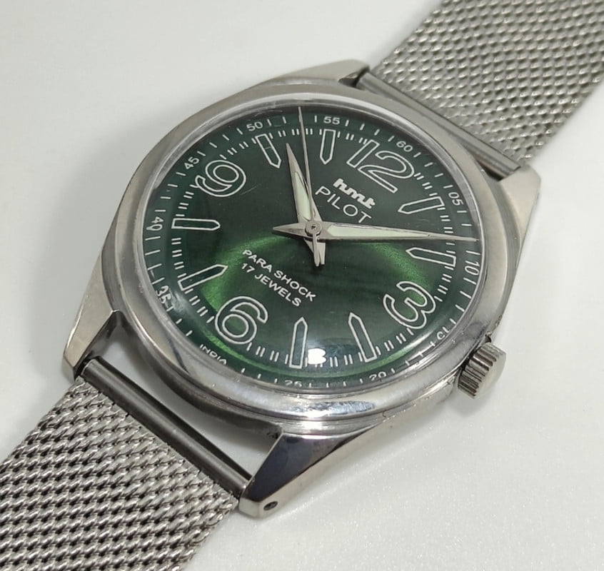 Vintage Citizen Automatic 21 Jewels Roman Number Yellow Dial Day