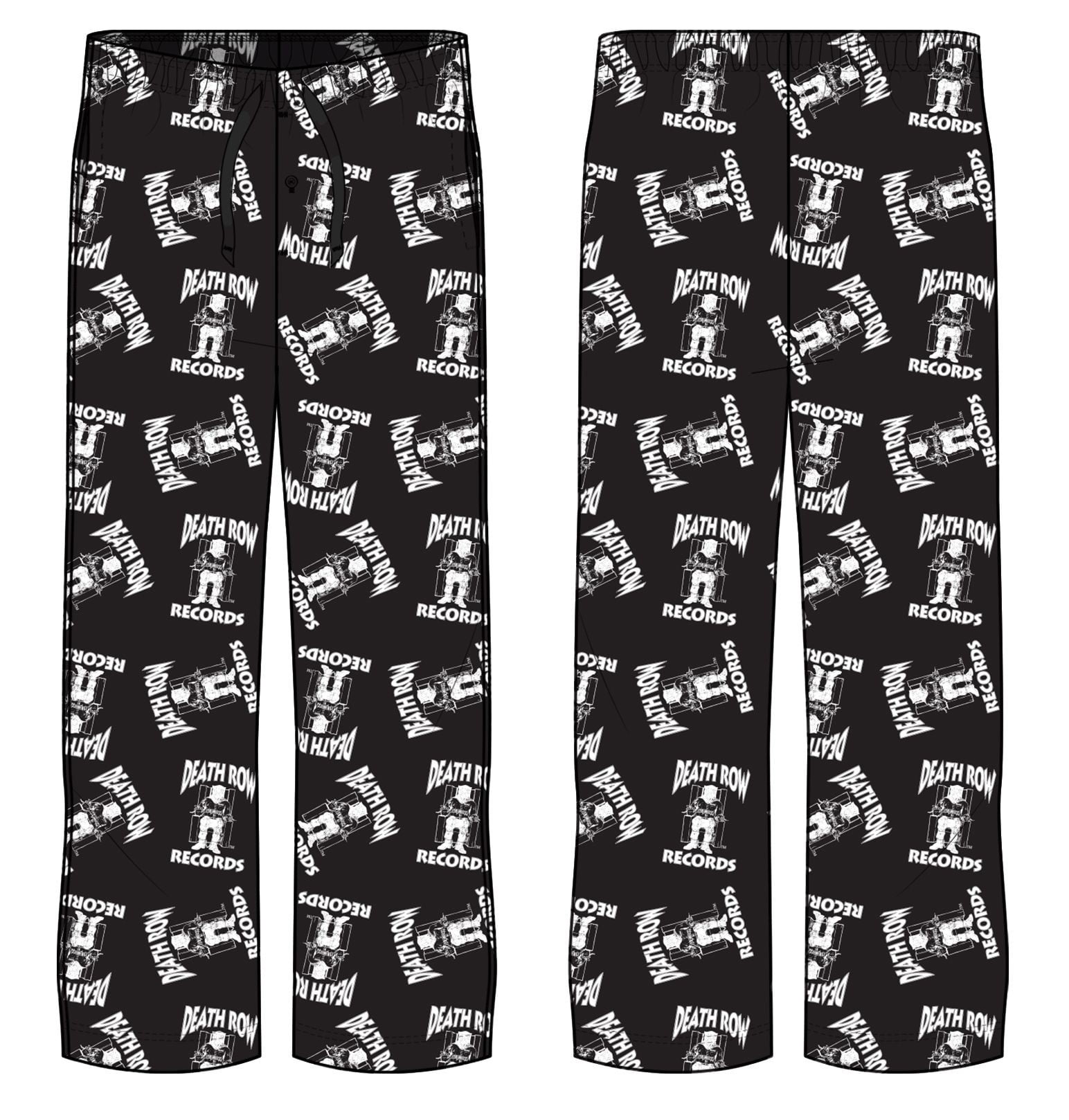 Deathrow Records Logo Toss Adult Sleep Lounge Pants