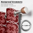 thumbnail image 5 of Outdoor Curtains for Patio Waterproof Red Geometric Indoor/Outdoor Curtain Tiebacks Abstract Floral Modern Art Privacy Curtain Sun Block Grommet Drapes for Pergolas Gazebo Porch 2 Panel 54x108 Inch, 5 of 9