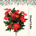 thumbnail image 3 of Fake Mums,13.8 Inch Realistic Faux Mums Stem,Fake Flowers Silk Daisy,Weather‑Durable Artificial Mum Bouquet,Low‑Maintenance Faux Chrysanthemum Bunches,Flexible Wildflower Floral Pick for Vase, 3 of 4