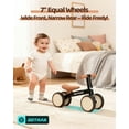 thumbnail image 2 of Gotrax BA1 4 Wheels Ride-On Toy for Toddlers Ages 1-2, 7" Silent Wheels Baby Balance Bike, Indoor and Outdoor Use, Black, 2 of 9