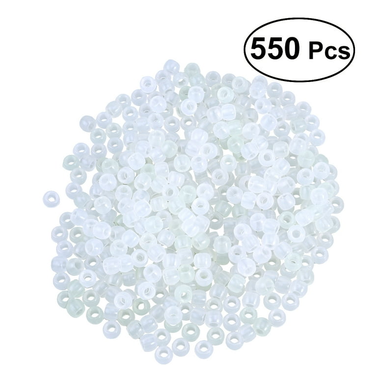 Acrylic 19g 6x8mm UV Beads Multi Color Changing UV Reactive Plastic Pony  Beads Glow in The Dark