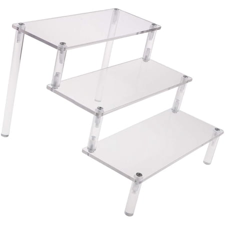 Deluxe Acrylic 3 Tier Display Stand Removable Rack for Model Figures ...