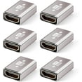 thumbnail image 1 of Acoplador HDMI Paquete de 6, 8K@60Hz, Adaptador HDMI Hembra a Hembra, Conector HDMI 2.1, Extensor 3D 4K@120Hz, Compatible con HDTV Roku TV, Monitores, Laptop, Proyector, 1 of 6