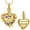 Gold/Purple, variant on Stainless Steel Butterfly Crystal Heart Urn Pendant Memory Necklace for Cremation Ashes Keepsake Memorial Jewelry