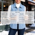 thumbnail image 3 of VBVC Women's Sleeveless Curved Hem Denim Vest , Button Down Jean Vest For Women, S-2XL, 3 of 8