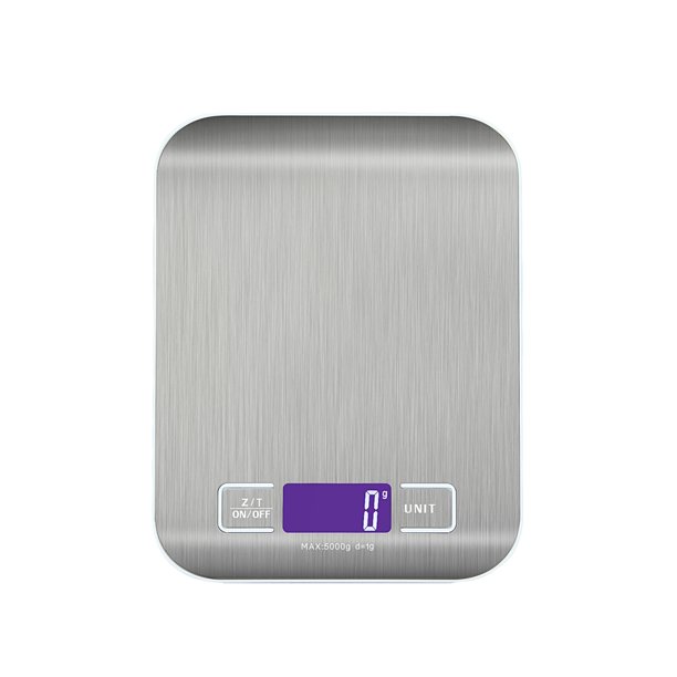 Bewildely Báscula de cocina para el hogar, báscula electrónica Digital LCD, báscula portátil de acero inoxidable para cocina, báscula de peso para Herramientas y accesorios para hornear Bewildely HA0145-00B