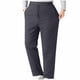thumbnail image 1 of Pantalones largos para hombre, de color liso, de felpa gruesa, cálidos, con cintura elástica, informales, largos, de poliéster., 1 of 9