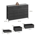 thumbnail image 2 of Bingirl Meuble Télé Commode Moderne de 45 Pouces : Organisateur de Rangement à 10 Tiroirs pour Chambre, Salon, Garde-Robe Ou Entrée - Noir, 2 of 8